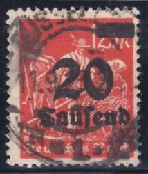 1923  Freimarke mit neuem Wertaufdruck