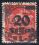 1923  Freimarke mit neuem Wertaufdruck