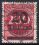 1923  Freimarke mit neuem Wertaufdruck