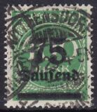 1923  Freimarke mit neuem Wertaufdruck