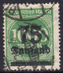 1923  Freimarke mit neuem Wertaufdruck