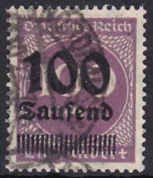 1923  Freimarke mit neuem Wertaufdruck