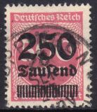 1923  Freimarke mit neuem Wertaufdruck