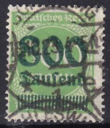 1923  Freimarke mit Aufdruck der neuen Wertstufe