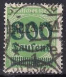 1923  Freimarke mit Aufdruck der neuen Wertstufe