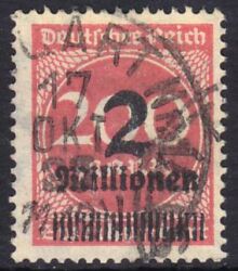 1923  Freimarke mit Aufdruck der neuen Wertstufe