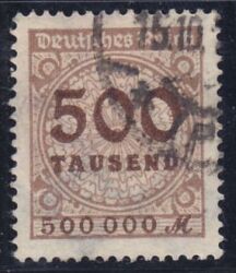 1923  Freimarke: Wertangabe im Kreis mit Rosettenmuster A