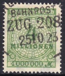 1923  Freimarke: Wertangabe im Kreis mit Rosettenmuster A