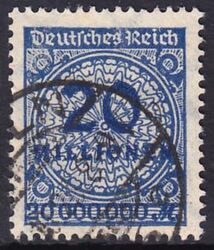 1923  Freimarke: Wertangabe im Kreis mit Rosettenmuster A