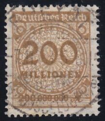 1923  Freimarke: Wertangabe im Kreis mit Rosettenmuster A