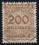 1923  Freimarke: Wertangabe im Kreis mit Rosettenmuster A