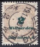1923  Freimarke: Wertangabe im Kreis mit Rosettenmuster A