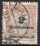 1923  Freimarke: Wertangabe im Kreis mit Rosettenmuster A
