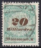 1923  Freimarke: Wertangabe im Kreis mit Rosettenmuster A