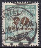 1923  Freimarke: Wertangabe im Kreis mit Rosettenmuster A