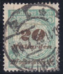 1923  Freimarke: Wertangabe im Kreis mit Rosettenmuster A