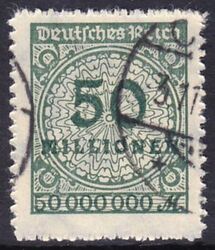 1923  Freimarke: Wertangabe im Kreis mit Rosettenmuster B