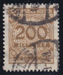 1923  Freimarke: Wertangabe im Kreis mit Rosettenmuster B