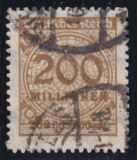 1923  Freimarke: Wertangabe im Kreis mit Rosettenmuster B
