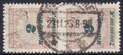 1923  Freimarke: Wertangabe im Kreis mit Rosettenmuster B