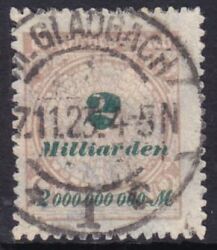 1923  Freimarke: Wertangabe im Kreis mit Rosettenmuster B