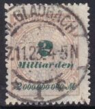 1923  Freimarke: Wertangabe im Kreis mit Rosettenmuster B