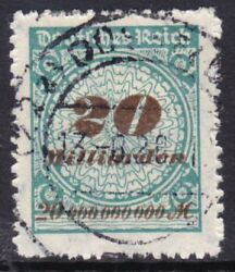 1923  Freimarke: Wertangabe im Kreis mit Rosettenmuster B