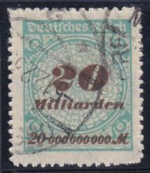 1923  Freimarke: Wertangabe im Kreis mit Rosettenmuster B