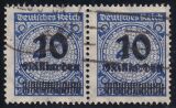 1923  Freimarke: Rosettenmuster mit neuem Wertaufdruck