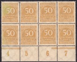 1923  Freimarken: Ziffern im Kreis