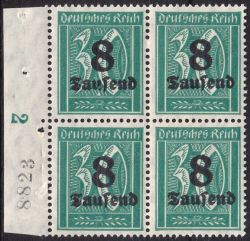 1923  Freimarke mit neuem Wertaufduck