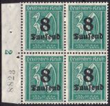 1923  Freimarke mit neuem Wertaufduck