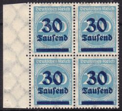 1923  Freimarke mit neuem Wertaufduck