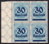 1923  Freimarke mit neuem Wertaufduck