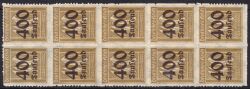1923  Freimarke: Ziffern mit neuem Wertaufdruck