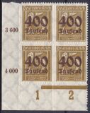 1923  Freimarke: Ziffern mit neuem Wertaufdruck