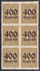 1923  Freimarke: Ziffern mit neuem Wertaufdruck