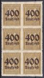 1923  Freimarke: Ziffern mit neuem Wertaufdruck