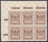 1923  Freimarke: Wertangabe im Kreis mit Rosettenmuster A
