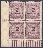 1923  Freimarke: Wertangabe im Kreis mit Rosettenmuster A