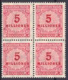 1923  Freimarke: Wertangabe im Kreis mit Rosettenmuster A