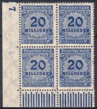 1923  Freimarke: Wertangabe im Kreis mit Rosettenmuster A