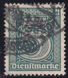 1920  Dienstmarke fr Preuen mit Ablsungsziffer 21