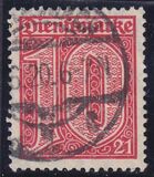1920  Dienstmarke fr Preuen mit Ablsungsziffer 21