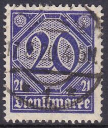 1920  Dienstmarke fr Preuen mit Ablsungsziffer 21