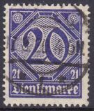 1920  Dienstmarke für Preußen mit...