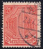 1920  Dienstmarke für Preußen mit...