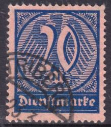 1922  Dienstmarke: Wertziffern