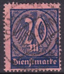 1922  Dienstmarke: Wertziffern