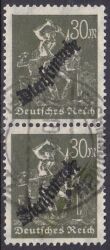 1923  Dienstmarke: Freimarken mit Aufdruck